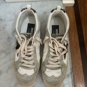 Golden Goose Midstar Sneakers with White and Black Accents